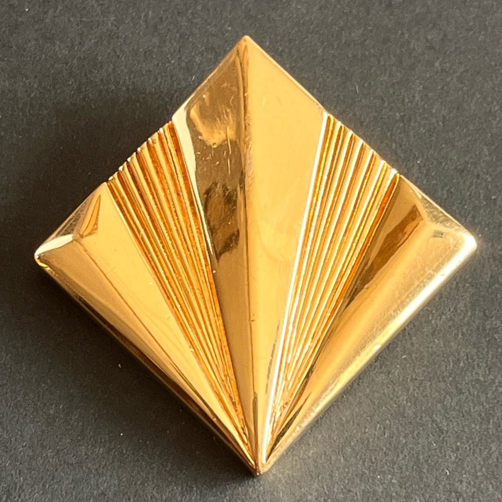 Vintage Fluted Swarovski Brooch